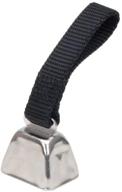 enhance field tracking with coastal pet nickel-plated cow bell and black nylon strap logo