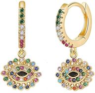 dainty huggie earrings zirconia jewelry logo