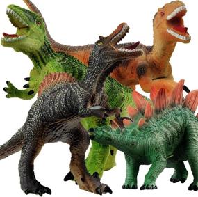 img 4 attached to Gizmovine Dinosaur Realistic Childrens Birthday