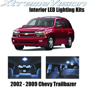 img 4 attached to 🚘 Enhanced Visibility Interior LED Kit for Chevy Trailblazer 2002-2009 (5 Pieces): Modern Cool White Lighting + Easy Installation Tool