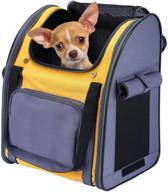 🐶 pettom dog carrier backpack: a foldable puppy backpack with two-sided entry, ideal for safe travel, hiking, walking & outdoor use logo