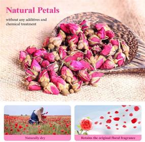 img 2 attached to 🌸 Gibot 12 Pack 15g Organic Dried Flower Herb Set for Candle Resin Jewelry Soap Bath Bombs Making - Includes Rose Petals, Lavender, Jasmine, Forget-me-not, Lily & More (with Sealing Clip)