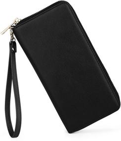 img 4 attached to Womens Leather Wallet Blocking Cellphone Women's Handbags & Wallets