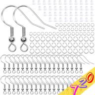 💎 hypoallergenic earring hooks set - anezus 720pcs jewelry making kit with hypoallergenic earring hooks, earring backs, and jump rings for earring making, repair, and diy projects. logo