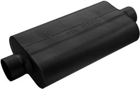 img 1 attached to 🔉 Flowmaster 943050 50 Delta Flow Black Muffler - 3.00 Center IN / 3.00 Center OUT - Moderate Sound