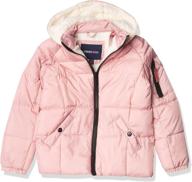 🧥 stylish limited too girls' puffer jacket with cozy sherpa fleece логотип