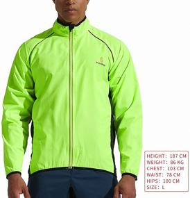 img 3 attached to 🚴 WOLFBIKE Cycling Windbreaker Jacket Outdoor Sportswear: Jersey Vest Coat for Wind Protection