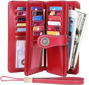 img 3 attached to 👜 KELEEL Genuine Leather Organizer Women's Handbags & Wallets: The Perfect Wallets for Women