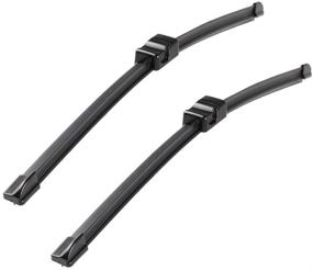 img 3 attached to 🚗 Original Equipment Replacement Wiper Blade Set for BW X5 E70 X6 E71 E72 2007—09/2011 - 24"/20" (Pack of 2) with Side Lock 22mm