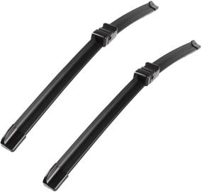 img 4 attached to 🚗 Original Equipment Replacement Wiper Blade Set for BW X5 E70 X6 E71 E72 2007—09/2011 - 24"/20" (Pack of 2) with Side Lock 22mm