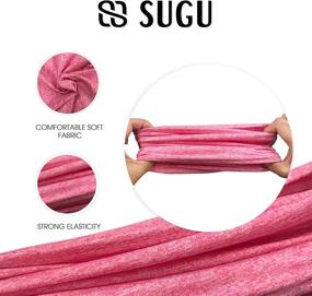 img 1 attached to 👧 Kids Neck Gaiter Face Mask Set - 4 Pack for Outdoor Activities - Washable & Reusable - Scarf Bandanas for Children by SG SUGU
