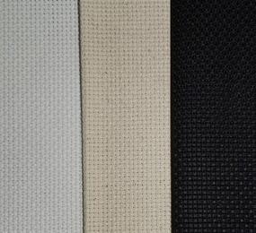 img 2 attached to 🧵 KCS 3 pc 12"x18" 18CT Counted Cotton Aida Cloth Cross Stitch Fabric Set - White, Oatmeal, Black