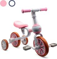 🚲 xiapia 3-in-1 kids tricycles gift for 2-4 year old boys girls – detachable pedal & training wheels - baby balance bike trikes riding toys for toddlers (adjustable seat) logo