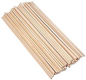 img 3 attached to 🔨 eBoot Unfinished Natural Wood Craft Dowel Rods 12 Inch x 1/4 Inch, 50 Pack - Premium Quality for Crafting and DIY Projects