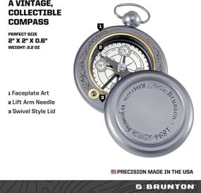 img 3 attached to Discover the Elegance of Brunton - USA 1894 Gentleman's Compass: A Stunning Blend of Style and Functionality