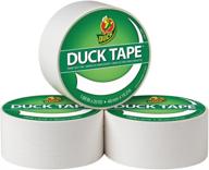 🦆 duck 285635 цветная дактовая лента, 3 рулона, 1,88 дюйма х 20 ярдов, белая - универсальный и надежный клей для самоделок, хобби и ремонта. логотип