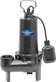 img 4 attached to 🚽 Superior Pump 93501: Reliable 1/2-HP Cast Iron Sewage Pump with Tethered Float Switch