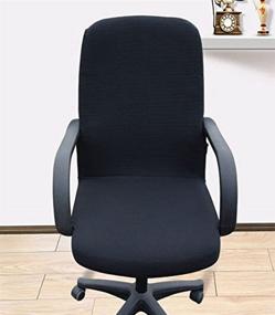 img 3 attached to 🪑 Enhance Your Office Décor with Trycooling Modern Simplism Style Chair Cover in Large, Black