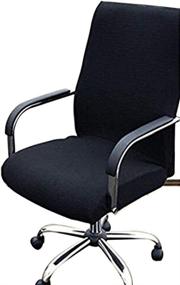 img 4 attached to 🪑 Enhance Your Office Décor with Trycooling Modern Simplism Style Chair Cover in Large, Black