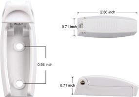 img 2 attached to Держатель двери для RVGUARD RV: 12 шт. Белый держатель двери для дачного автомобиля для удобства и доступности в домах на колесах, прицепах и дачных автомобилях