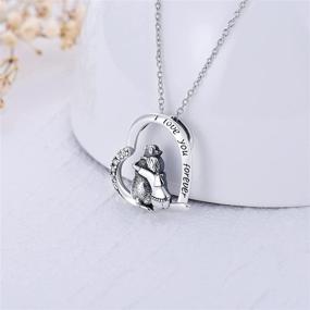 img 2 attached to Attractive 925 Sterling Silver Dog Necklace: Perfect Keepsake Pendant for Girls, Women, and Dog Lovers