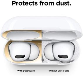 img 2 attached to elago Dust Guard для AirPods Pro 3-го поколения - ультра тонкий, роскошное золото, защита от железа/металлической стружки