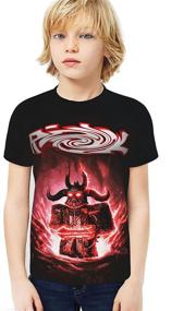 img 2 attached to Children's Boys' Clothing: Miollibarn Printed 👦 Sleeve T-Shirts - Tops, Tees & Shirts