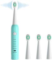 водонепроницаемая заряжаемая зубная щетка с заменяемыми насадками для ухода за полостью рта и аксессуарами для зубных щеток логотип