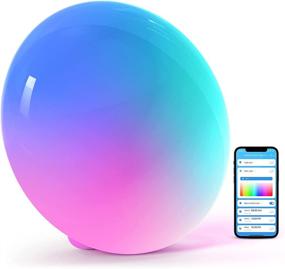 img 4 attached to 🔌 Smart Table Lamp by Halussoer: Dimmable RGB Bedside Lamp with Scene Modes, Warm White Light for Bedrooms and Living Room. Works with Alexa and Google Home.