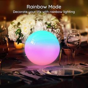 img 2 attached to 🔌 Smart Table Lamp by Halussoer: Dimmable RGB Bedside Lamp with Scene Modes, Warm White Light for Bedrooms and Living Room. Works with Alexa and Google Home.
