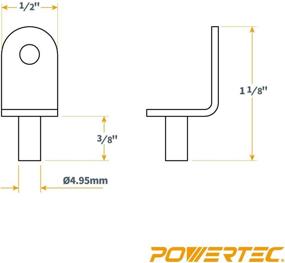 img 2 attached to 5mm L-Shaped Support Bracket with Hole, Mounting, Nickel - POWERTEC QP1402, 50