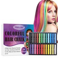 🎨 24 colors hair chalk pens for girls - temporary hair chalk, washable hair color - ideal diy gifts for birthday party, cosplay, halloween, and christmas logo
