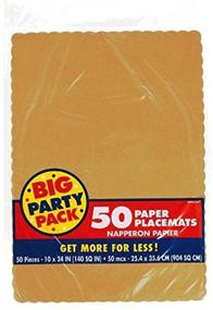 img 2 attached to 🎉 Golden Paper Placemats: Enhancing Your Party Supplies