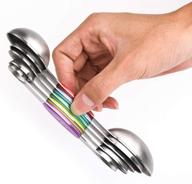 🥄 convenient stackable magnetic measuring spoons - 5 piece set for precise dry and liquid ingredients measurement logo