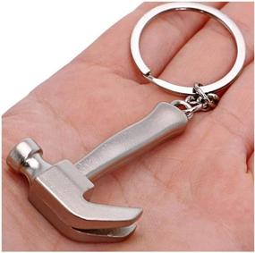 img 1 attached to 🔨 RONRONS Creative Hammer Keychain Keyring: Unique and Stylish Accessory for Keys