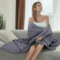 weighted blanket natural cotton premium logo