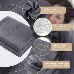 img 3 attached to Weighted Blanket Natural Cotton Premium