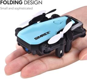 img 3 attached to 🚁 SIMREX X300C 8816 Mini Drone RC Quadcopter with Foldable Design, Altitude Hold, Headless Mode, 360 Degree FPV Video, WiFi 720P HD Camera, 6-Axis Gyro, 4CH 2.4Ghz Remote Control - Easy Fly Training Drone (Blue)