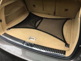 img 1 attached to High-Quality Floor Style Trunk Cargo Net for PORSCHE CAYENNE 2011-2019 - Keep Your Cargo Secure and Organized!