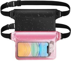 img 4 attached to 🏄 Keep Your Valuables Safe During Water Sports: FRiEQ 2-Pack Waterproof Pouches with Waist Strap