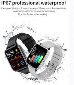 img 1 attached to 📱 Weijie Waterproof Fitness Tracker: Touch Screen Smartwatch with Heart Rate Sleep Monitor, Digital Watch Activity Tracker - Compatible with iPhone Android Phones