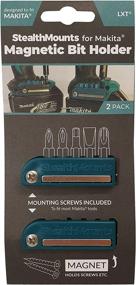 img 2 attached to 🔧 StealthMounts Makita Teal Magnetic Bit Holder: Ultimate Drill Bit Organizer for Makita Drills and Impacts (2 Pack)