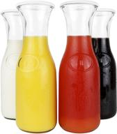 glass carafe pitcher plastic mimosa logo