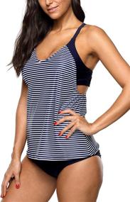 img 2 attached to Maysoul Ladies Tankini Swimwear Swimsuits