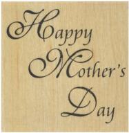 🌸 stamps by impression happy mother's day rubber stamp, 2.25" x 2.25" - celebrate moms with joyful imprints logo