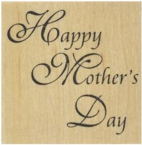 img 2 attached to 🌸 Stamps by Impression Happy Mother's Day Rubber Stamp, 2.25" X 2.25" - Celebrate Moms with Joyful Imprints