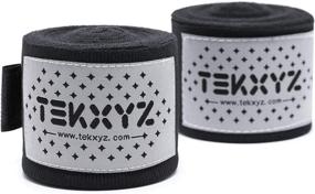 img 3 attached to 🥊 TEKXYZ Pro 200" Inch Semi-Elastic Hand Wraps: Ideal for Boxing, Kickboxing, Muay Thai, MMA