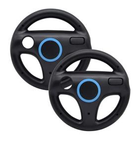 img 4 attached to Ultimate Racing Experience: Beastron Wii and Wii U Racing Wheel 2-Pack - Black