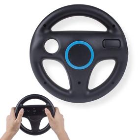 img 1 attached to Ultimate Racing Experience: Beastron Wii and Wii U Racing Wheel 2-Pack - Black
