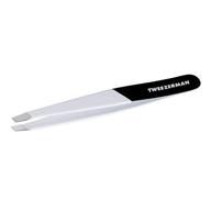 💇 high-precision tweezerman 1230ttr midnight strike slant tweezer, 1 count - perfect for accurate hair removal logo